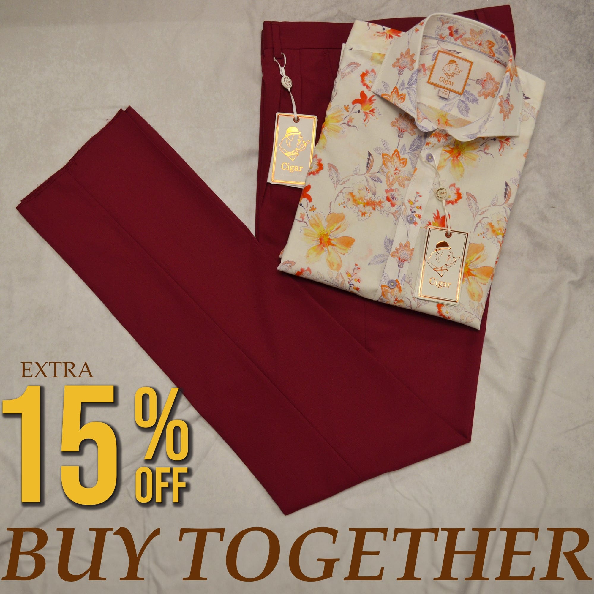 MilanoMensWear BUNDLE/RED/MAGENTA
