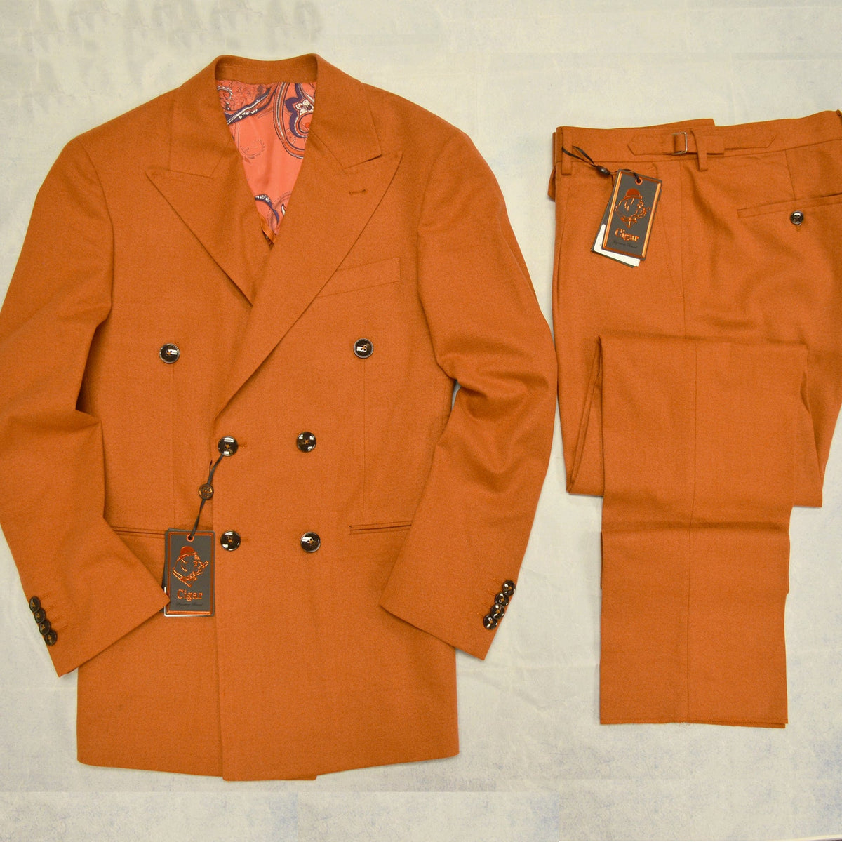 MilanoMensWear BUNDLE/RUST BLAZER & PANTS