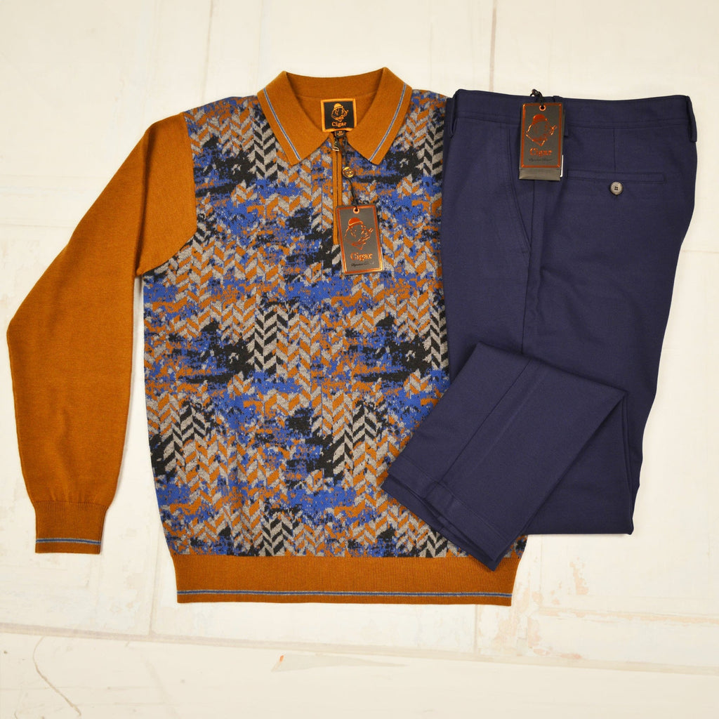 MilanoMensWear Bundle/Rust&Navy