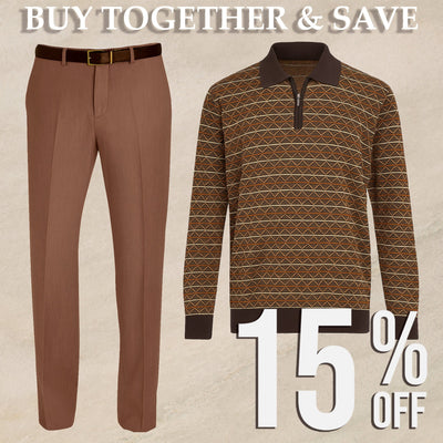 MilanoMensWear BUNDLE:TAN//COPPER