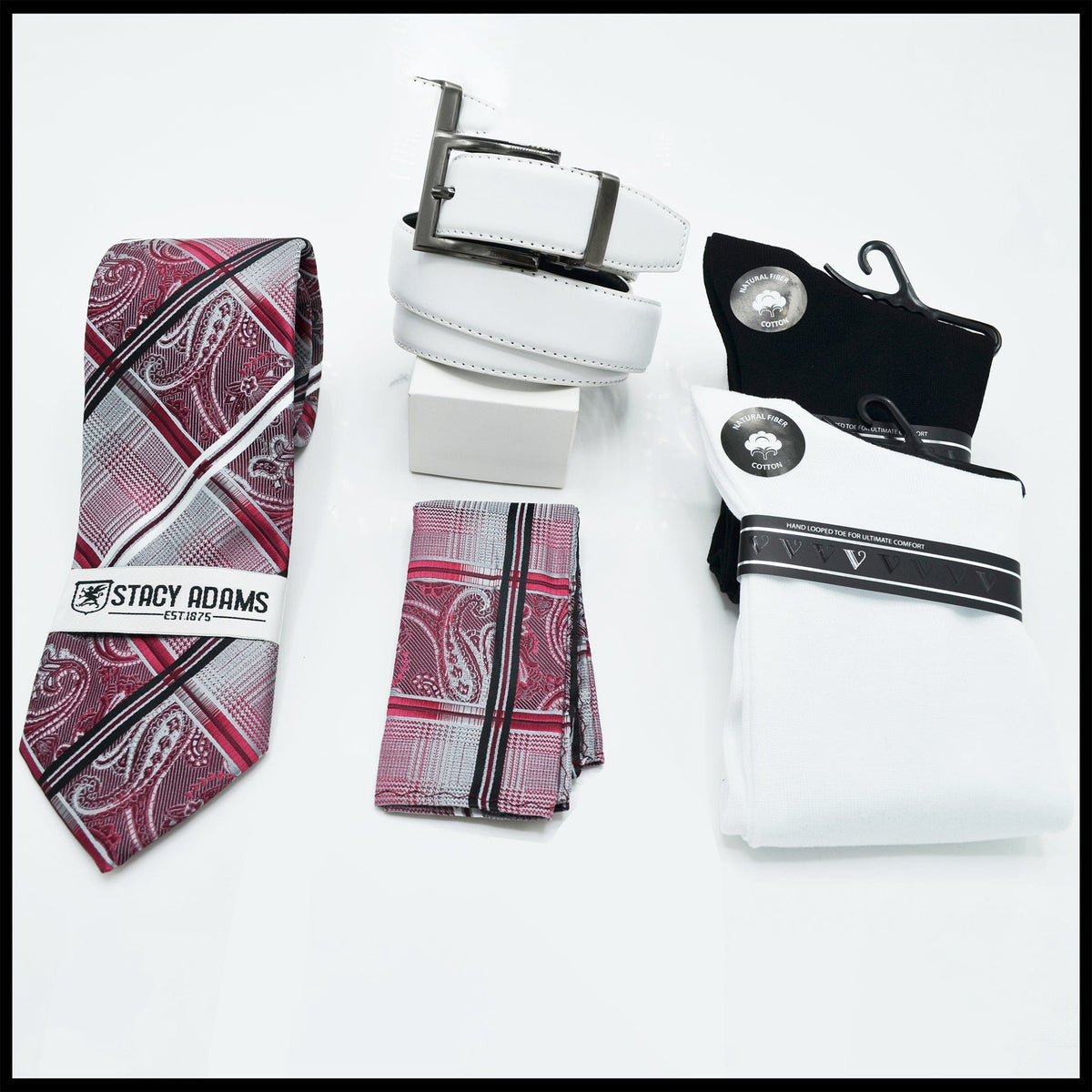 MilanoMensWear GIFT SET WHITE/RED ASSORTED GIFT SET