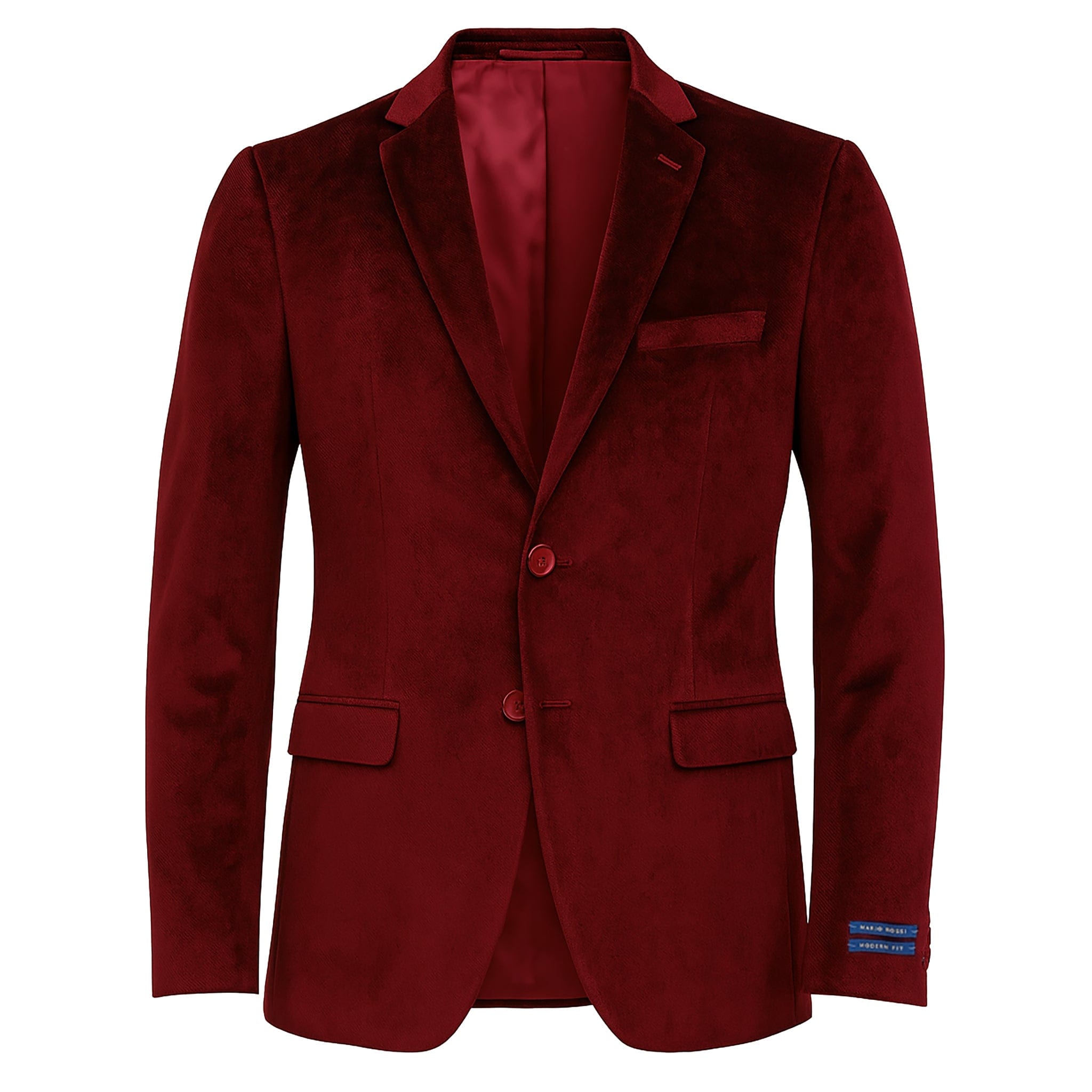 MilanoMensWear J CF Men’s Velvet Single-Breasted Blazer
