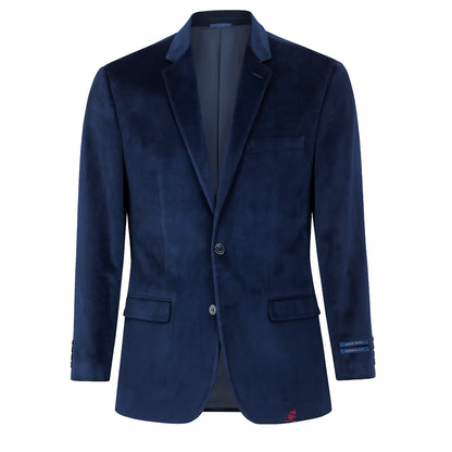 MilanoMensWear J CF Men’s Velvet Single-Breasted Blazer