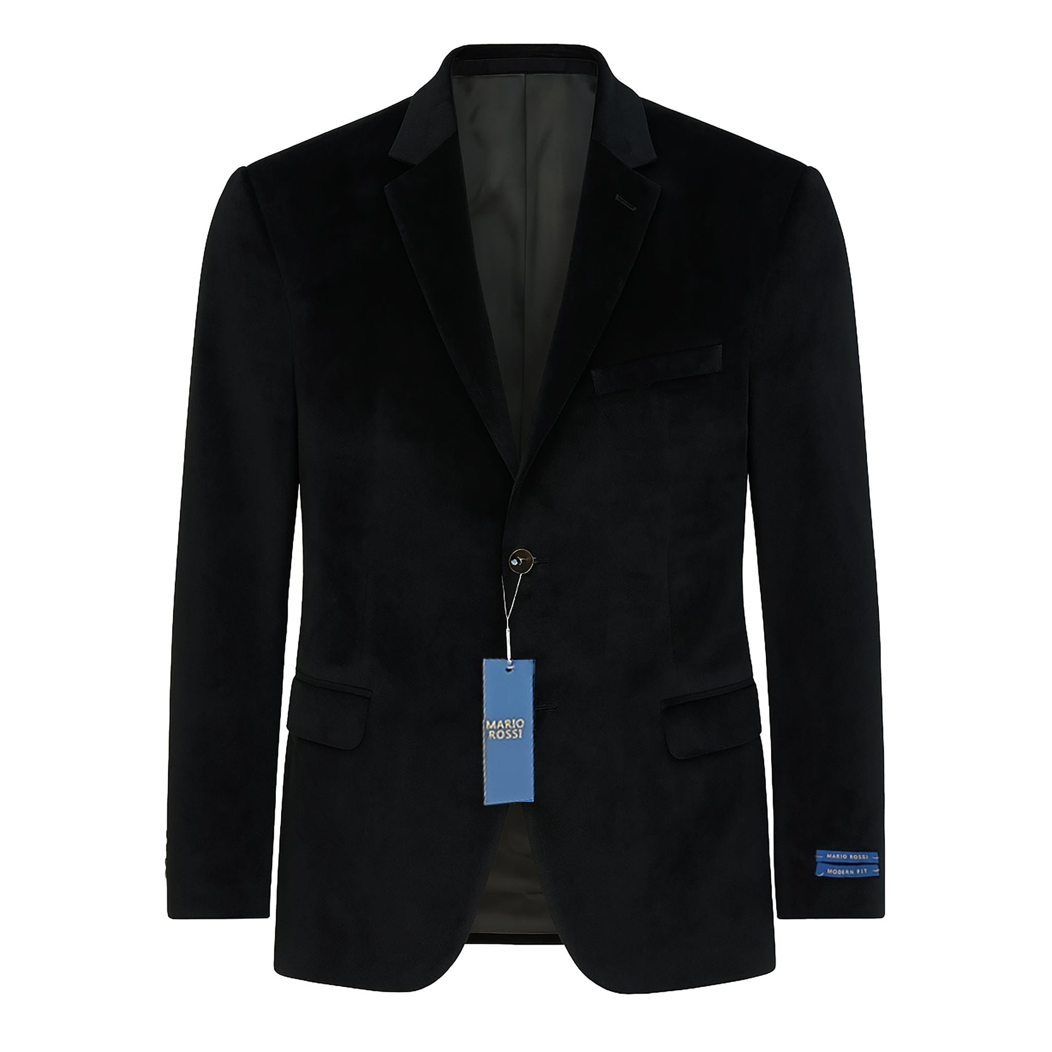MilanoMensWear J CF Men’s Velvet Single-Breasted Blazer