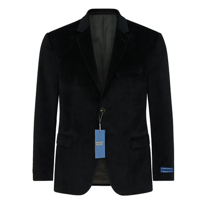 MilanoMensWear J CF Men’s Velvet Single-Breasted Blazer