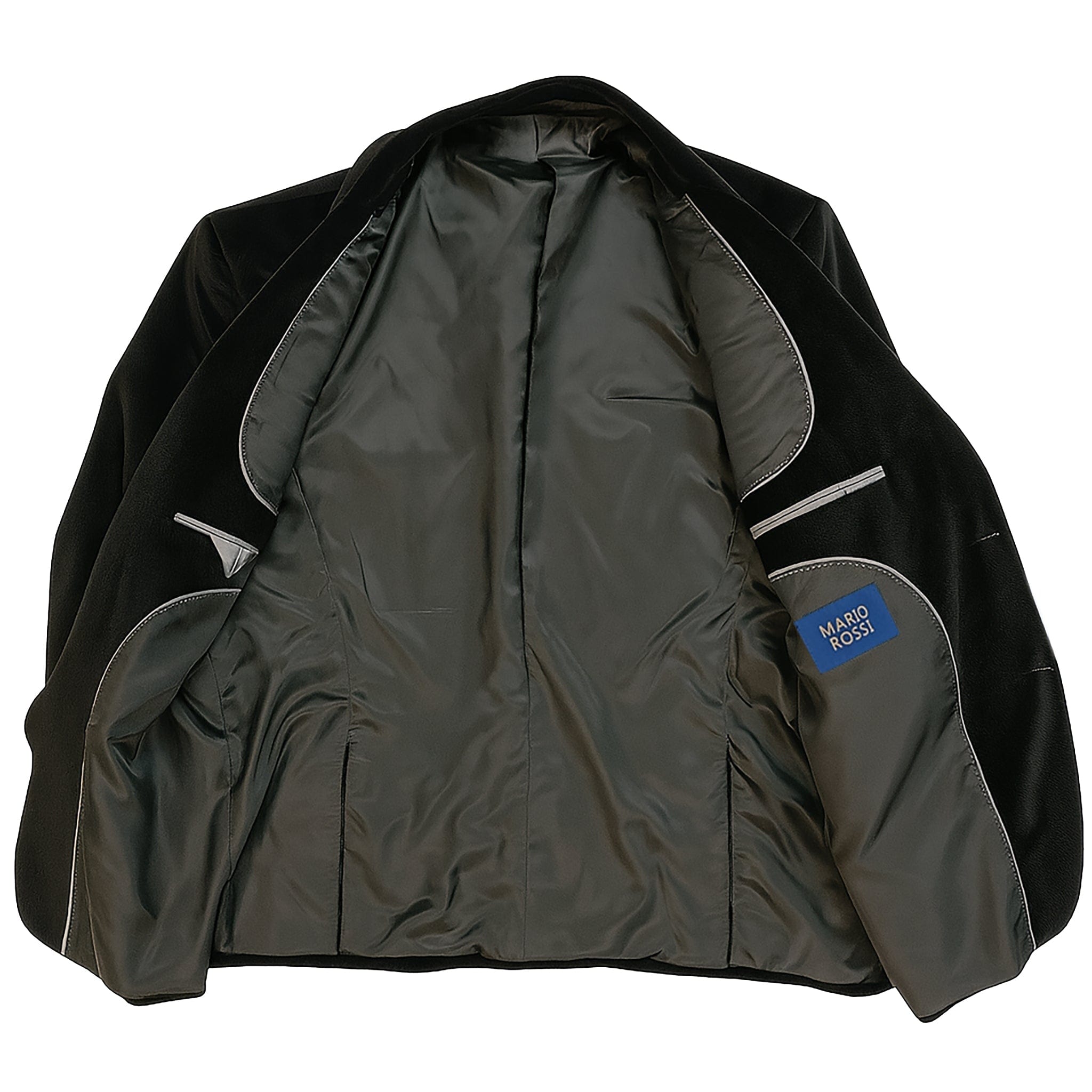 MilanoMensWear J CF Men’s Velvet Single-Breasted Blazer