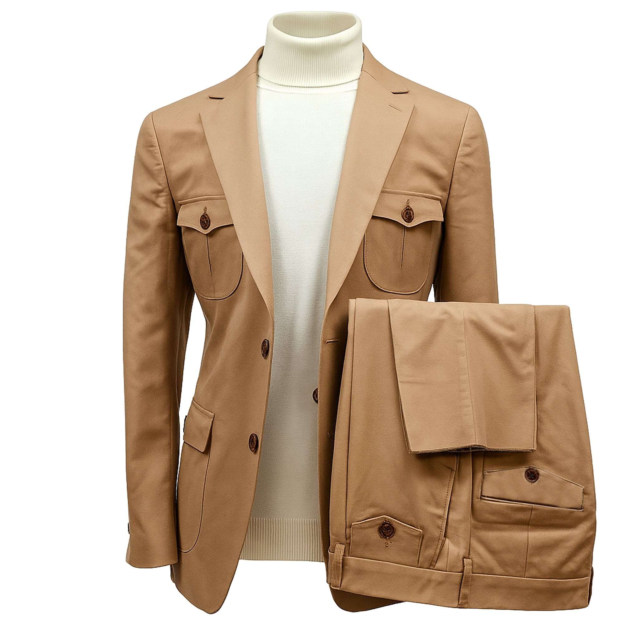 MilanoMensWear O FL TAN / M CGR WALKING SUIT ST-7023