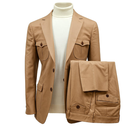 MilanoMensWear O FL TAN / M CGR WALKING SUIT ST-7023