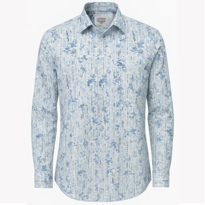 MilanoMensWear S AL M Janson Sport Shirt-100% Cotton Satin Finish, European Made