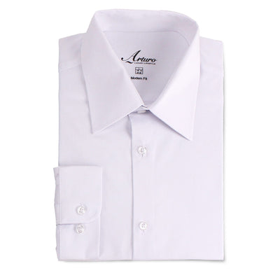 MilanoMensWear S C WHITE / 15.5 DRESS SHIRT 32/33