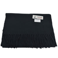 MilanoMensWear SCARVES BLACK CASHMERE FEEL SCARF