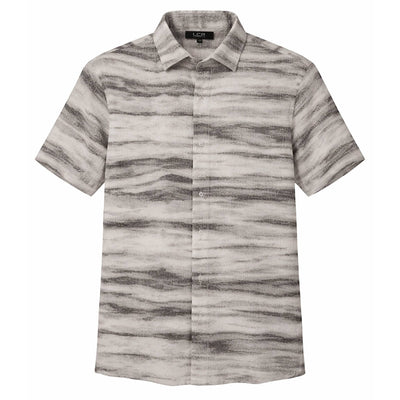 MONTERO INT., INC. S A S BLACK / MED Modern Pattern Short sleeve Shirt / Lc-101-s