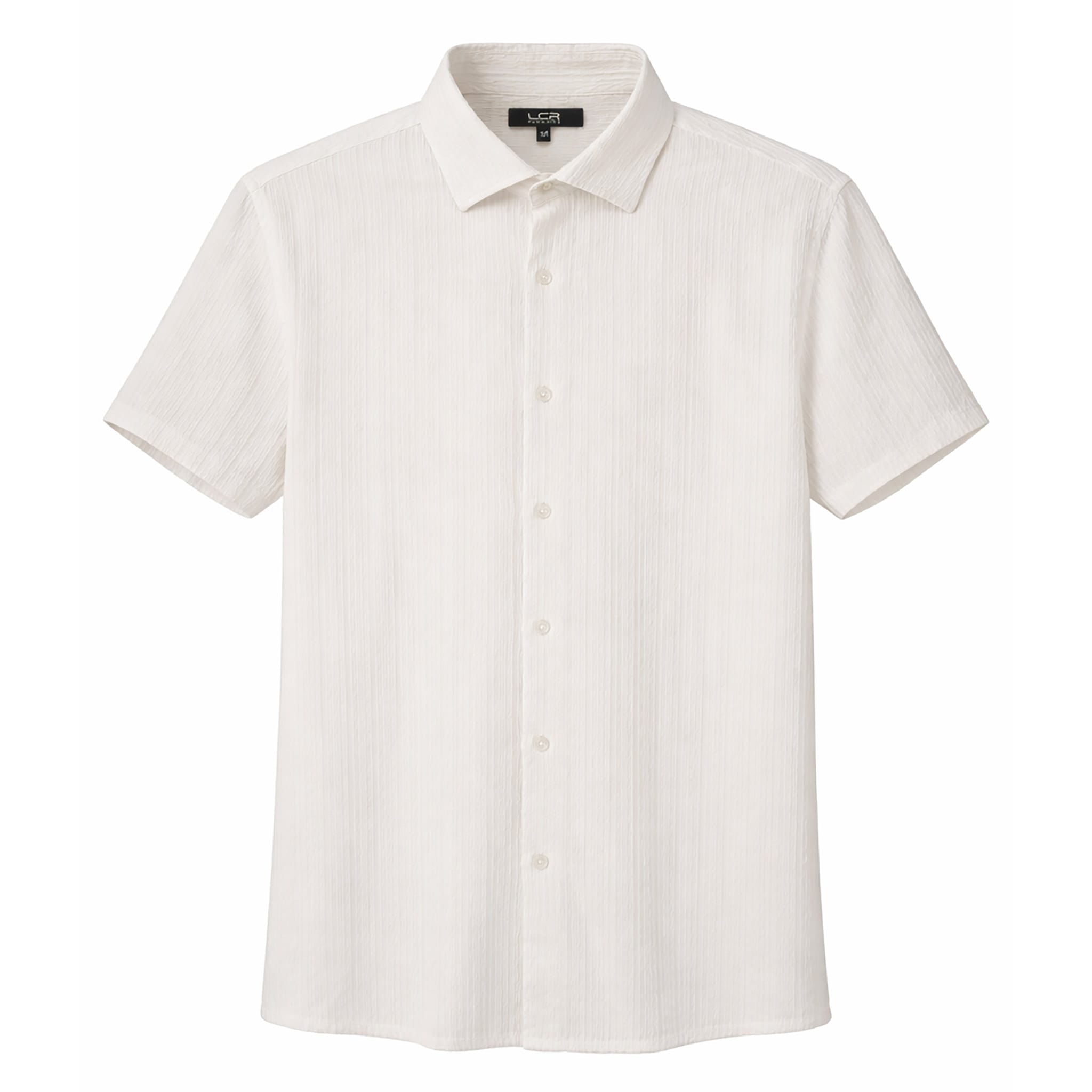 MONTERO INT., INC. S A S WHITE / SM Modern Pattern Short sleeve Shirt/Lc-102-s