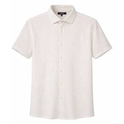 MONTERO INT., INC. S A S WHITE / SM Modern Pattern Short sleeve Shirt/Lc-102-s