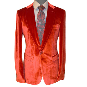 PHITA INTERNATIONAL CORP J CF RED / 40 REG CIELO VELVET BLAZER/B6197