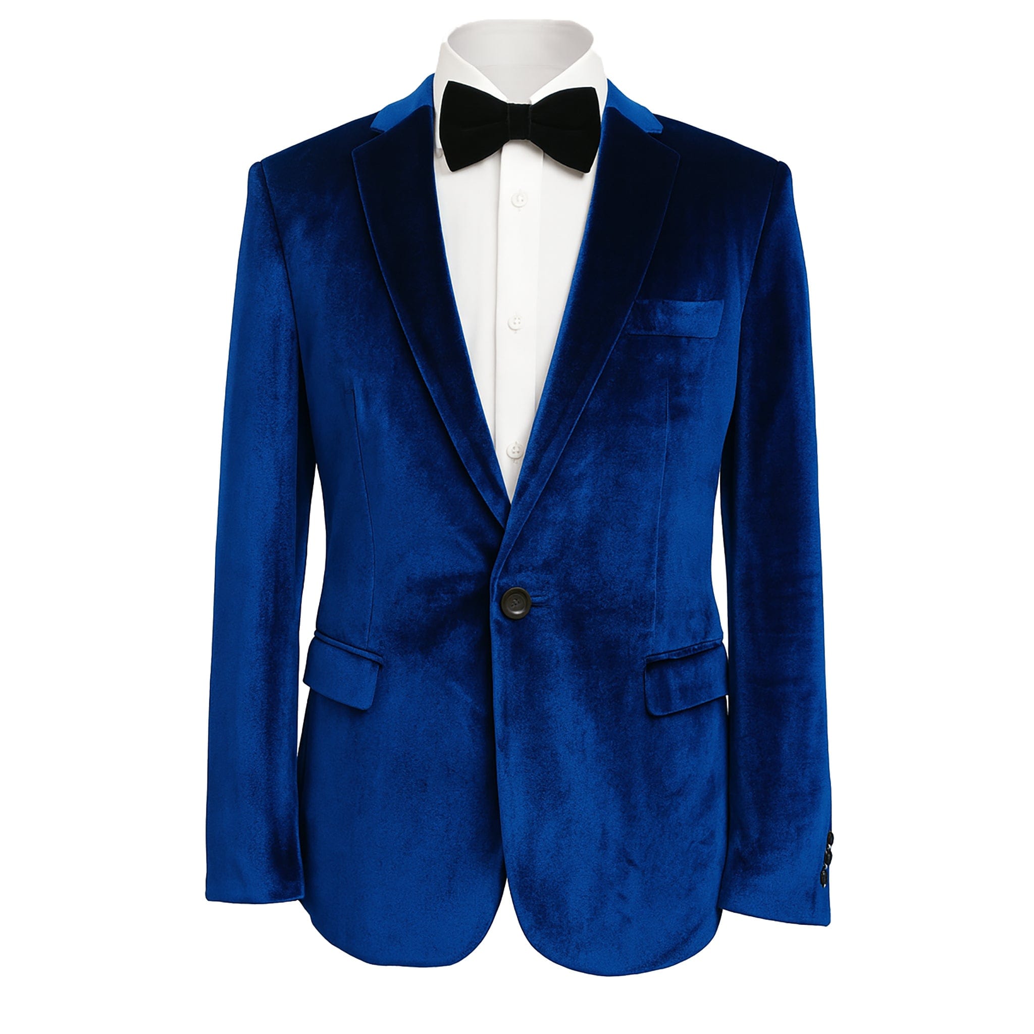 PHITA INTERNATIONAL CORP J CF ROYAL BLUE / 40 REG CIELO VELVET BLAZER/B6197