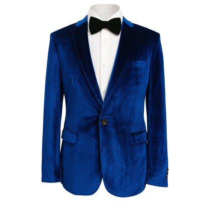PHITA INTERNATIONAL CORP J CF ROYAL BLUE / 40 REG CIELO VELVET BLAZER/B6197