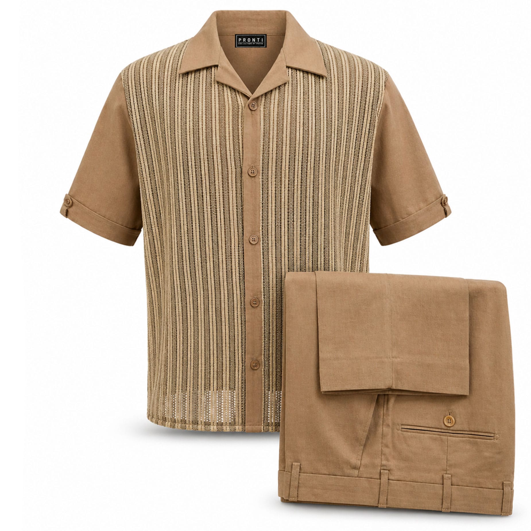 PHITA INTERNATIONAL CORP O F S LUGGAGE / MED Pronti 2-Piece Short Sleeve Set Sp8613