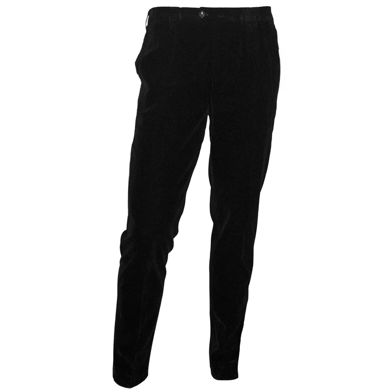 Men's Flat Front & Pleated Slacks (Pants)  Black velvet pants, Velvet pants,  Black velvet dress