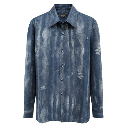 PHITA INTERNATIONAL CORP S AL BLUE / MED PHITA Sport Shirt-S6890