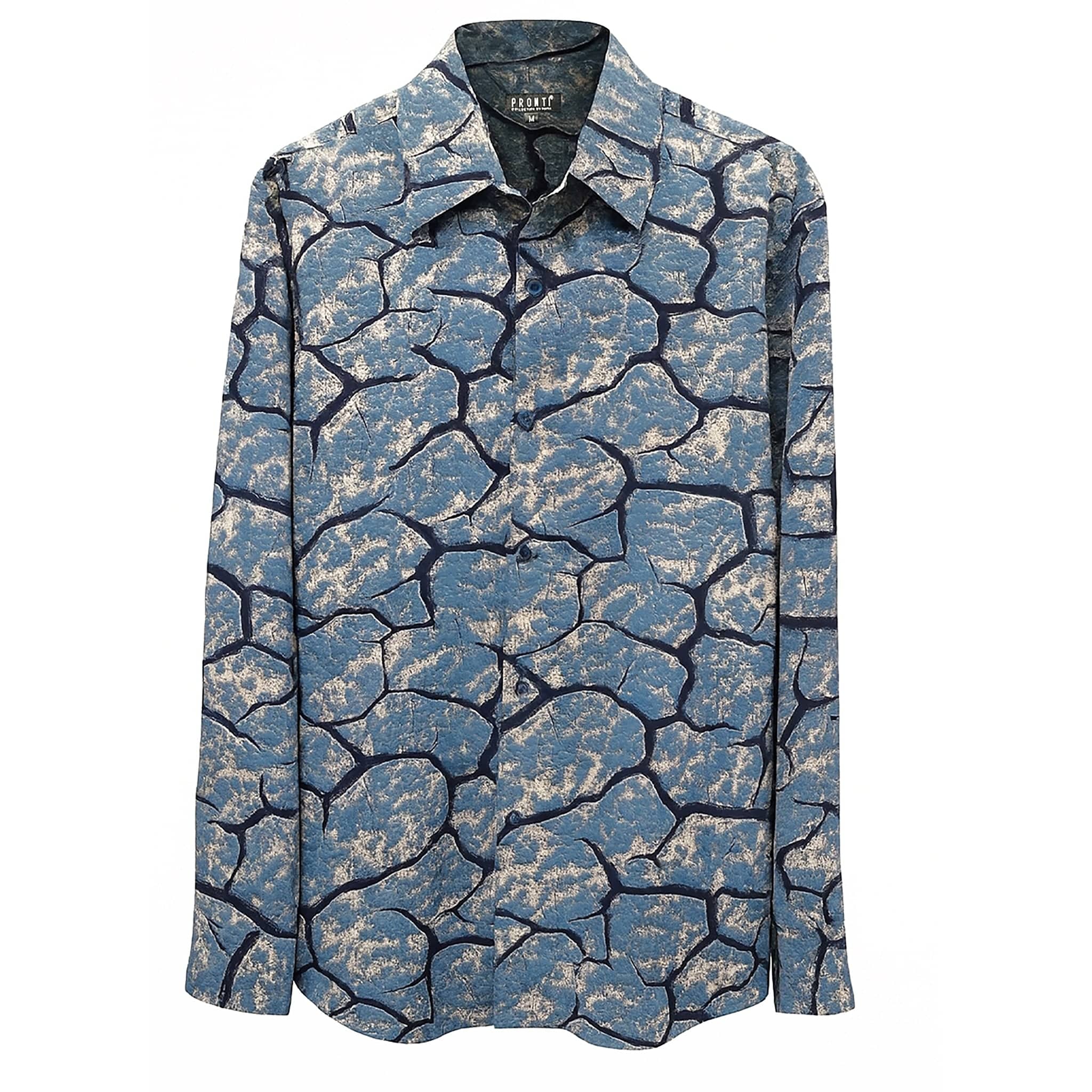 PHITA INTERNATIONAL CORP S AL BLUE / MED PHITA Sport Shirt-S6894