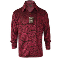 PHITA INTERNATIONAL CORP S AL BURGUNDY / MED PRONTI SPORT SHIRT/S6839
