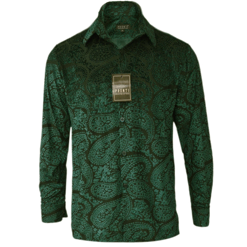PHITA INTERNATIONAL CORP S AL GREEN / MED PRONTI SPORT SHIRT/S6839