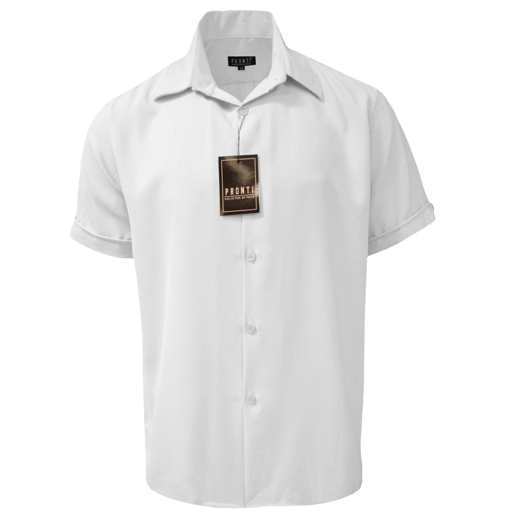 PHITA INTERNATIONAL CORP S AS WHITE / MED PRONTI RELAX FIT SHIRT/S6653