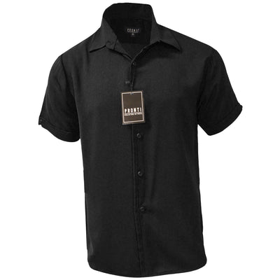 PHITA INTERNATIONAL CORP S AS BLACK / MED PRONTI RELAX FIT SHIRT/S6653