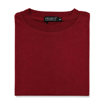 PHITA INTERNATIONAL CORP T PS BURGUNDY / MED Pronti short sleeve knit -K2002
