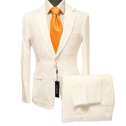 PHITA INTERNATIONAL CORP U SS WHITE / 38 REG CIELO LINEN SUIT/BP33261