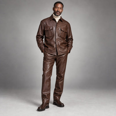 SAFIRE INC.(SILVERSILK) O F L Stacy Adams Men’s Leather Walking Suit- 35102