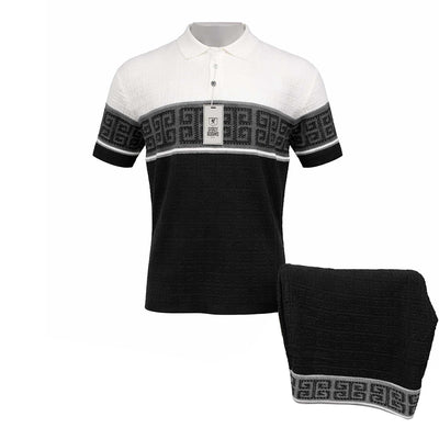 SAFIRE INC.(SILVERSILK) S S T Stacy Adams Short Sleeve  Walking Suit Set 21000