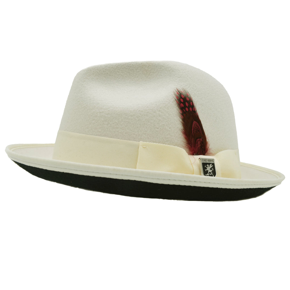 STACY ADAMS A HF WHITE GT FEDORA BY STACY ADAMS/717