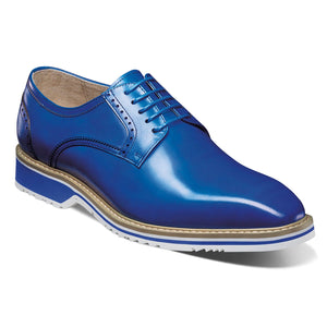 STACY ADAMS SHOE COMPANY F T 400-BLUE / 8.5 Barringer  Plain Toe Oxford/25722