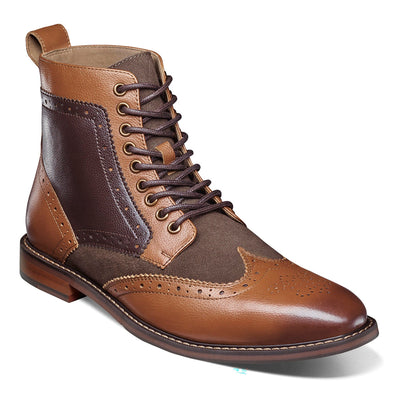 STACY ADAMS SHOE COMPANY F T FINNEGAN  Wingtip Lace Up Boot/25427