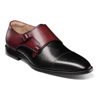 STACY ADAMS SHOE COMPANY F T 009B/BG / 8.5 RAYTHORNE Cap Toe Double Monk Strap-25671