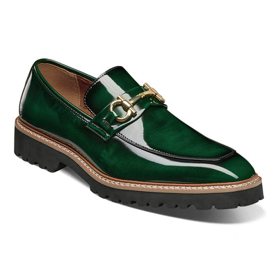 STACY ADAMS SHOE COMPANY F T 300-GRN / 7.0 Stacy Adams CARABELLO Moc Toe Bit Slip On-25804