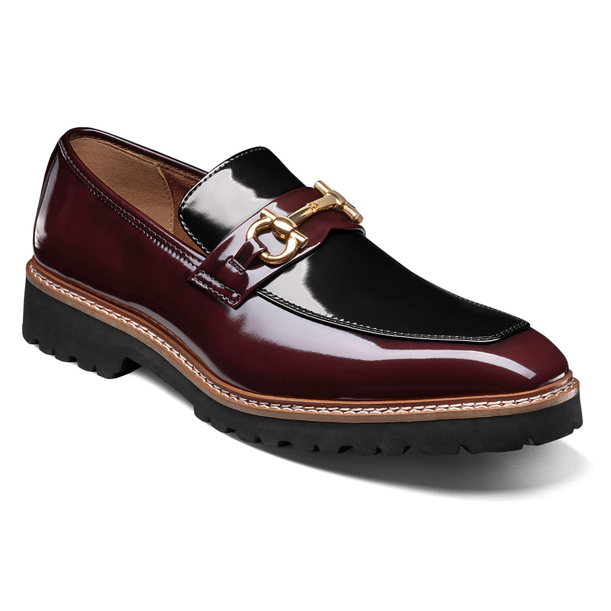 STACY ADAMS SHOE COMPANY F T 641-BRG / 7.0 Stacy Adams CARABELLO Moc Toe Bit Slip On-25804