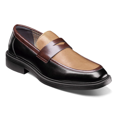 STACY ADAMS SHOE COMPANY F T 963-BLK / 7.0 Stacy Adams EVERETT  Moc Toe Penny Slip On-25790