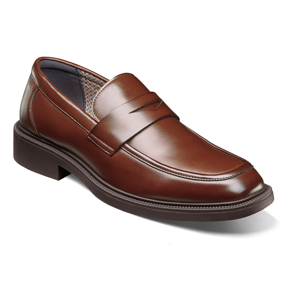 STACY ADAMS SHOE COMPANY F T 200-BRN / 7.0 Stacy Adams EVERETT  Moc Toe Penny Slip On-25790