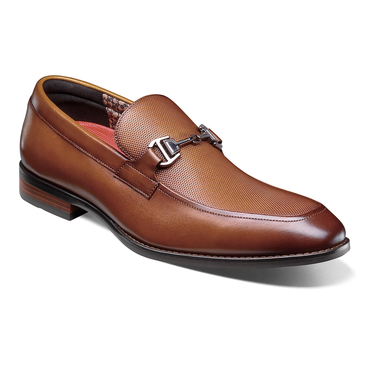 STACY ADAMS SHOE COMPANY F T 221-COGN / 7.0 Stacy Adams  LAWTON Moc Toe Bit Slip On-25796