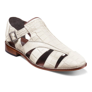 STACY ADAMS SHOE COMPANY F TS 100-WHT / 9.0 Calandro  City Sandal/25695