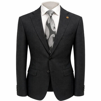SUSLO COUTURE J C S BLACK / SM SASLU Couture Men’s Textured Blazer – Classic Fit Dress Jacket/Sc601
