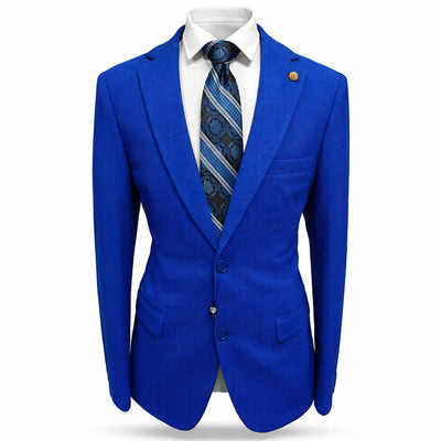 SUSLO COUTURE J C S ROYAL / SM SASLU Couture Men’s Textured Blazer – Classic Fit Dress Jacket/Sc601