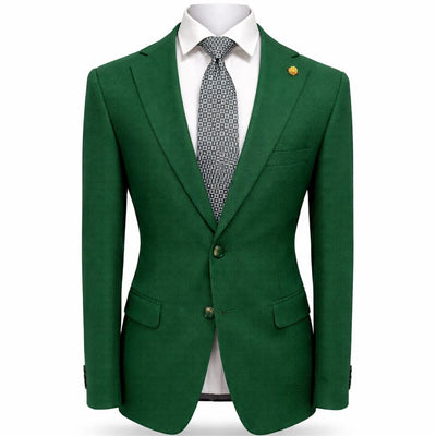 SUSLO COUTURE J C S H.GREEN / SM SASLU Couture Men’s Textured Blazer – Classic Fit Dress Jacket/Sc601