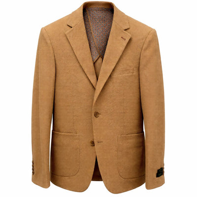 SUSLO COUTURE J C S SASLU Couture Men’s Textured Blazer – Classic Fit Dress Jacket/Sc601