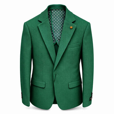 SUSLO COUTURE J C S SASLU Couture Men’s Textured Blazer – Classic Fit Dress Jacket/Sc601