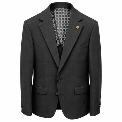 SUSLO COUTURE J C S SASLU Couture Men’s Textured Blazer – Classic Fit Dress Jacket/Sc601