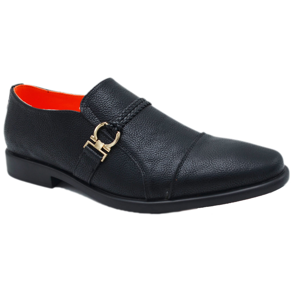 TAYNO DISTRIBUTOR F TC BLACK / 8.0 CASUAL BIT CAP TOE LEATHER LOAFER/The cuban